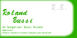 roland bussi business card